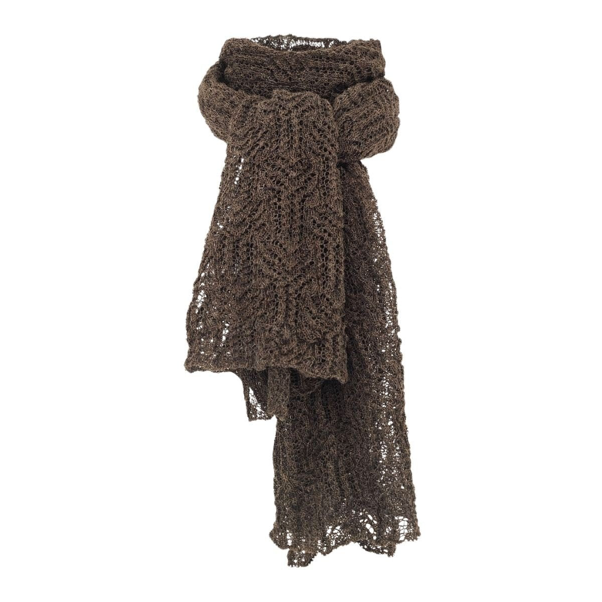 Pirita Design alpakkahuivi Malla color brown