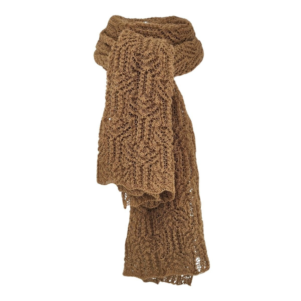 Pirita Design alpakkahuivi Malla color light brown