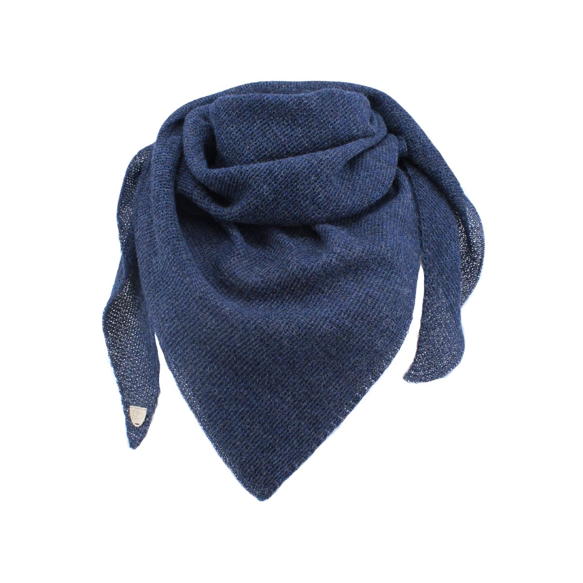 Pirita Design alpakkakolmiohuivi Saana color blue