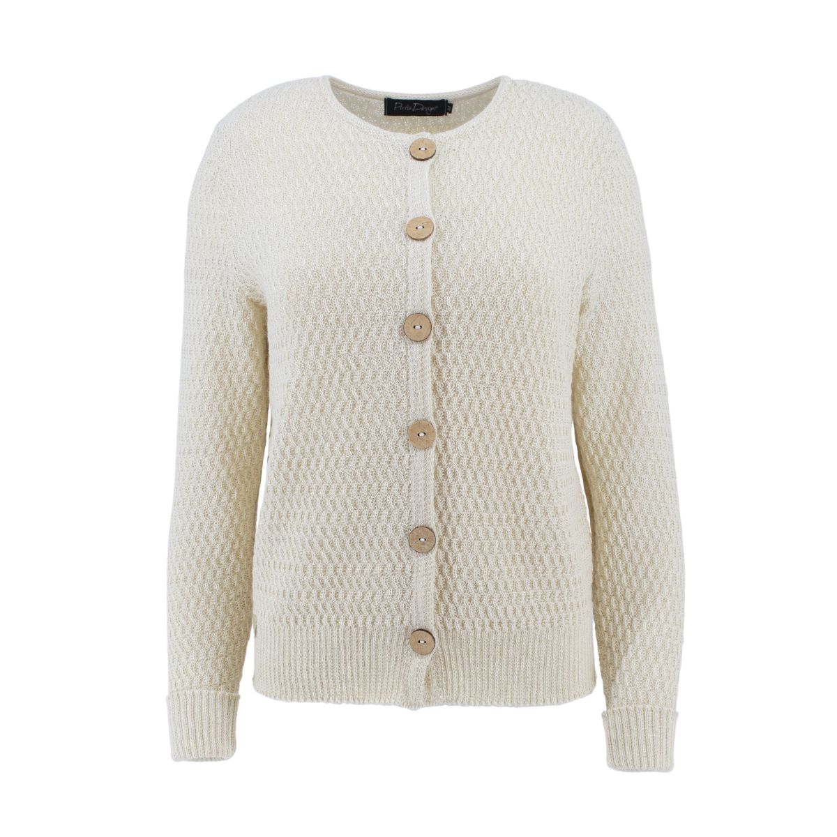 Pirita Design alpakkaneuletakki Kivi color white