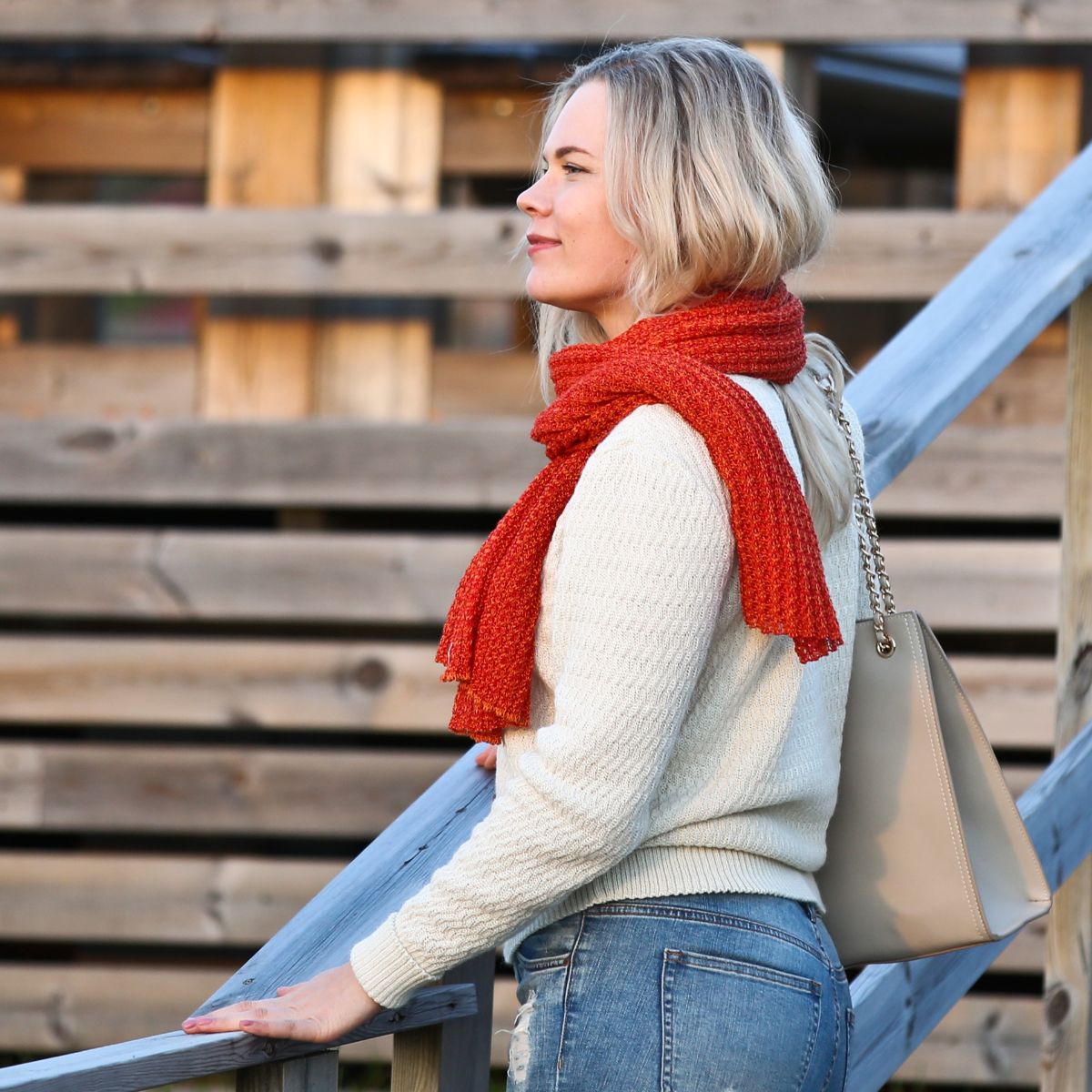 Pirita Design alpakkaneuletakki Kivi color white