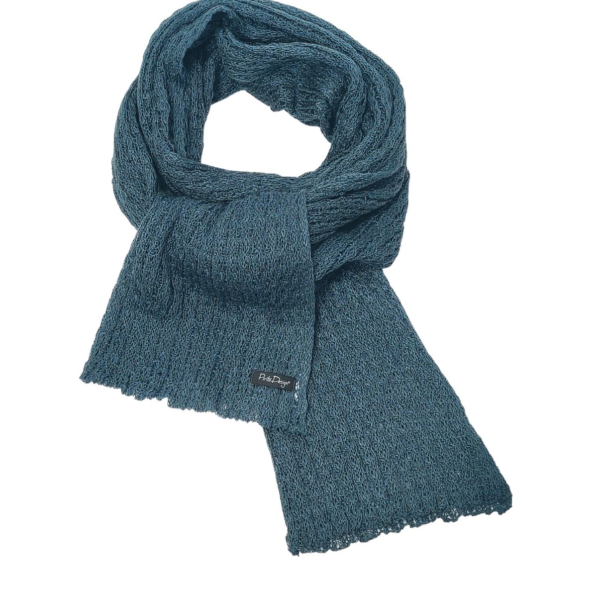 Pirita Design pellavahuivi Rosanna color petrol