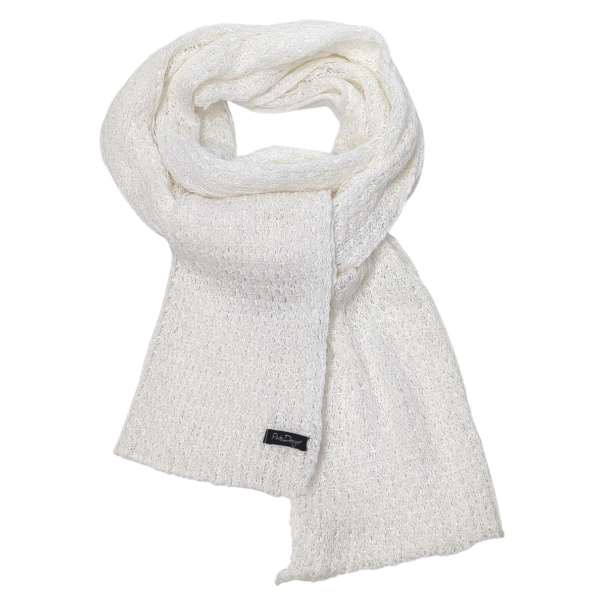 Pirita Design pellavahuivi Rosanna color white