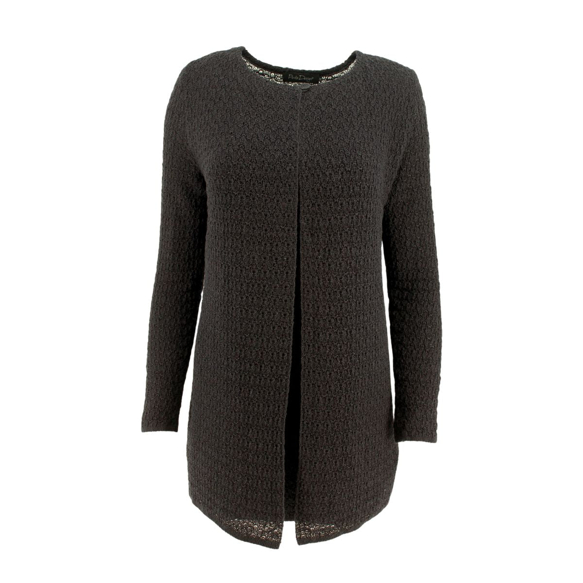 Pirita Design pellavaneulejakku Mandi color black