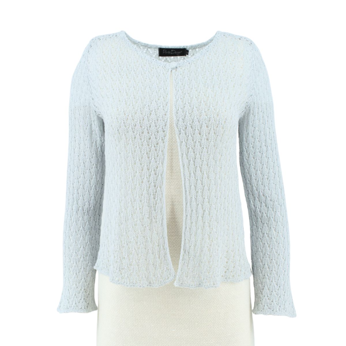 Pirita Design pellavaneulejakku Vanamo color pearl