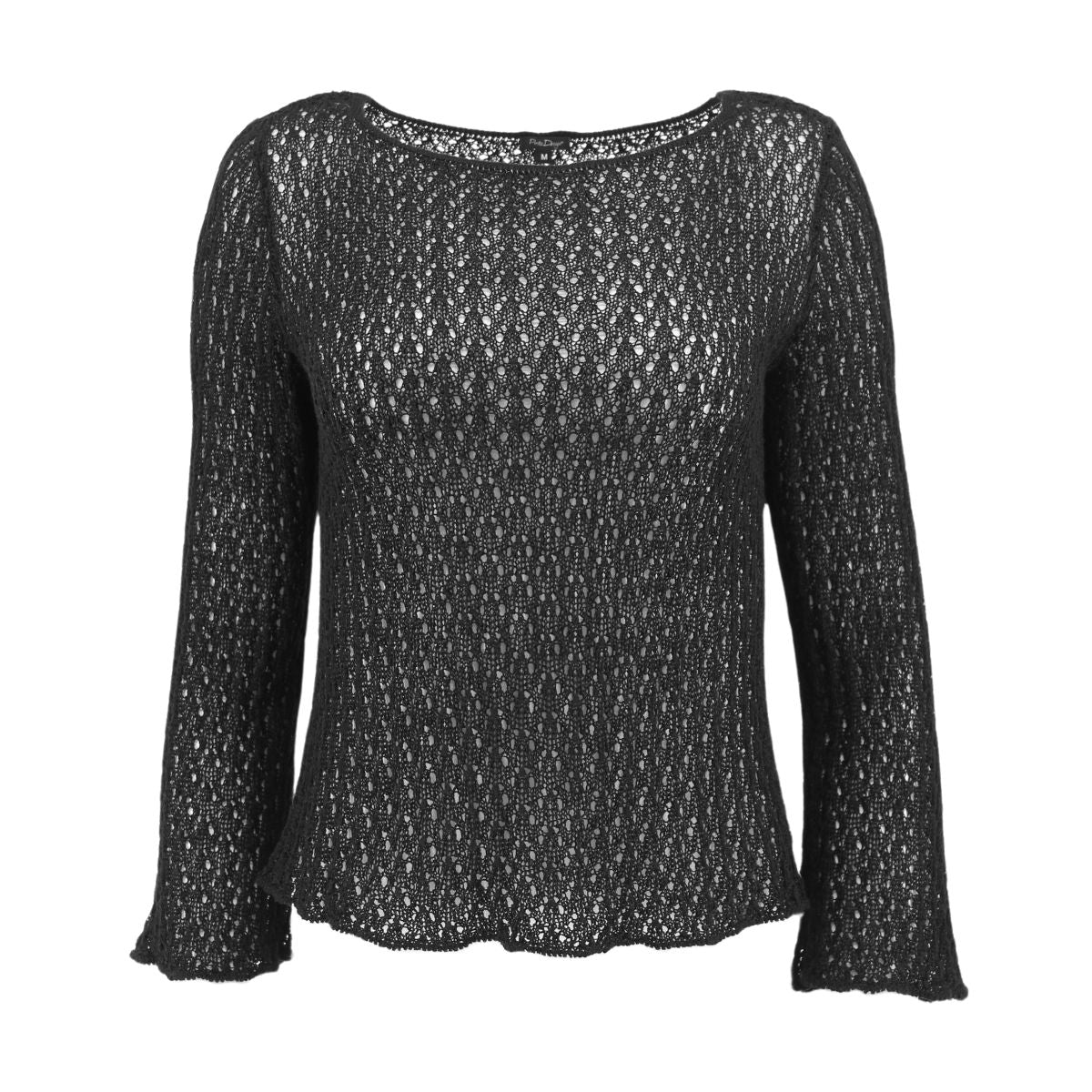 Pirita Design pellavaneulepusero Lilia color black