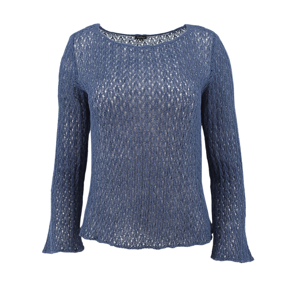 Pirita Design pellavaneulepusero Lilia color denim blue