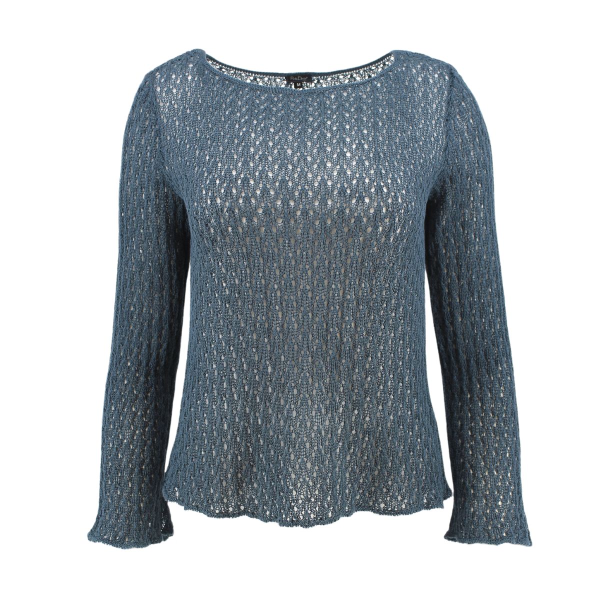 Pirita Design pellavaneulepusero Lilia color petrol