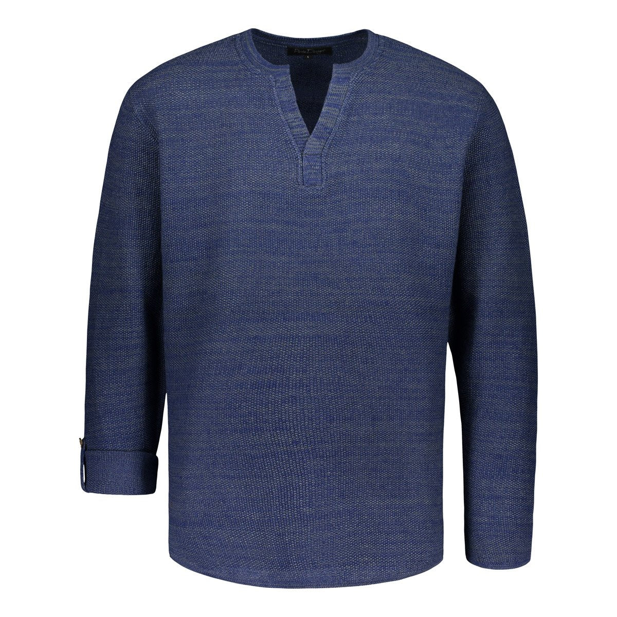 Pirita Design pellavaneulepusero Verne color siniharmaa