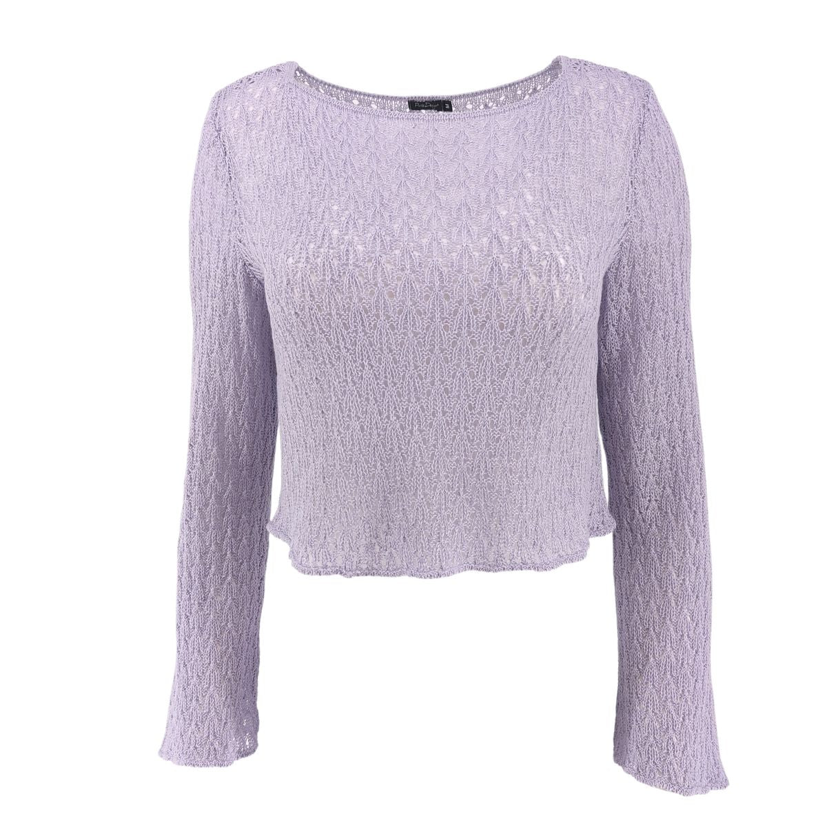 Pirita Design pellavaneulepusero Viuhka color light violet