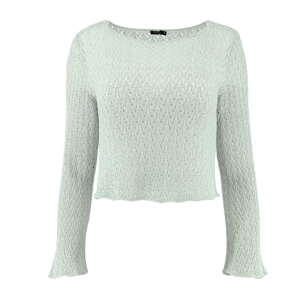 Pirita Design pellavaneulepusero Viuhka color pearl