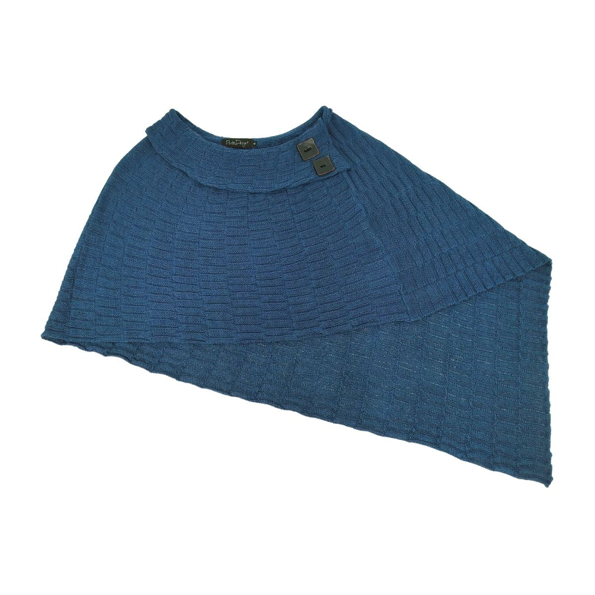 Pirita Design pellavaponcho Saaga color denim blue