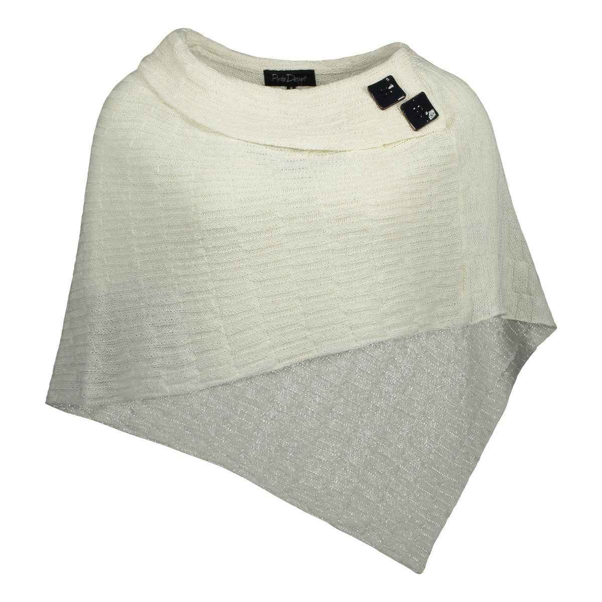 Pirita Design pellavaponcho Saaga color white
