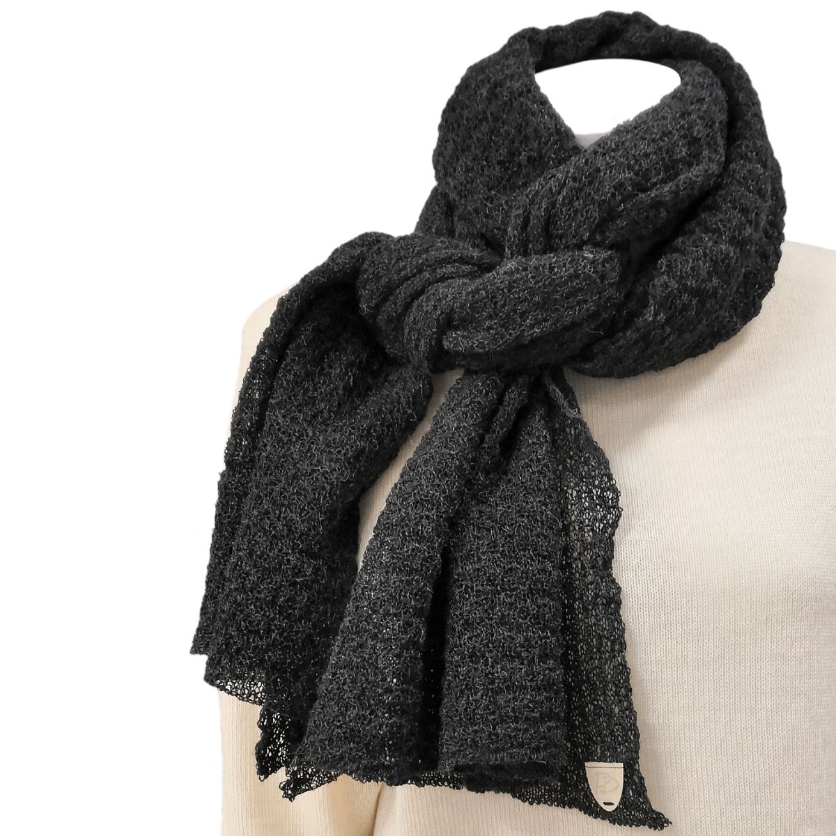 Pirita DesignUni-baby alpaca huivi 18074 coal