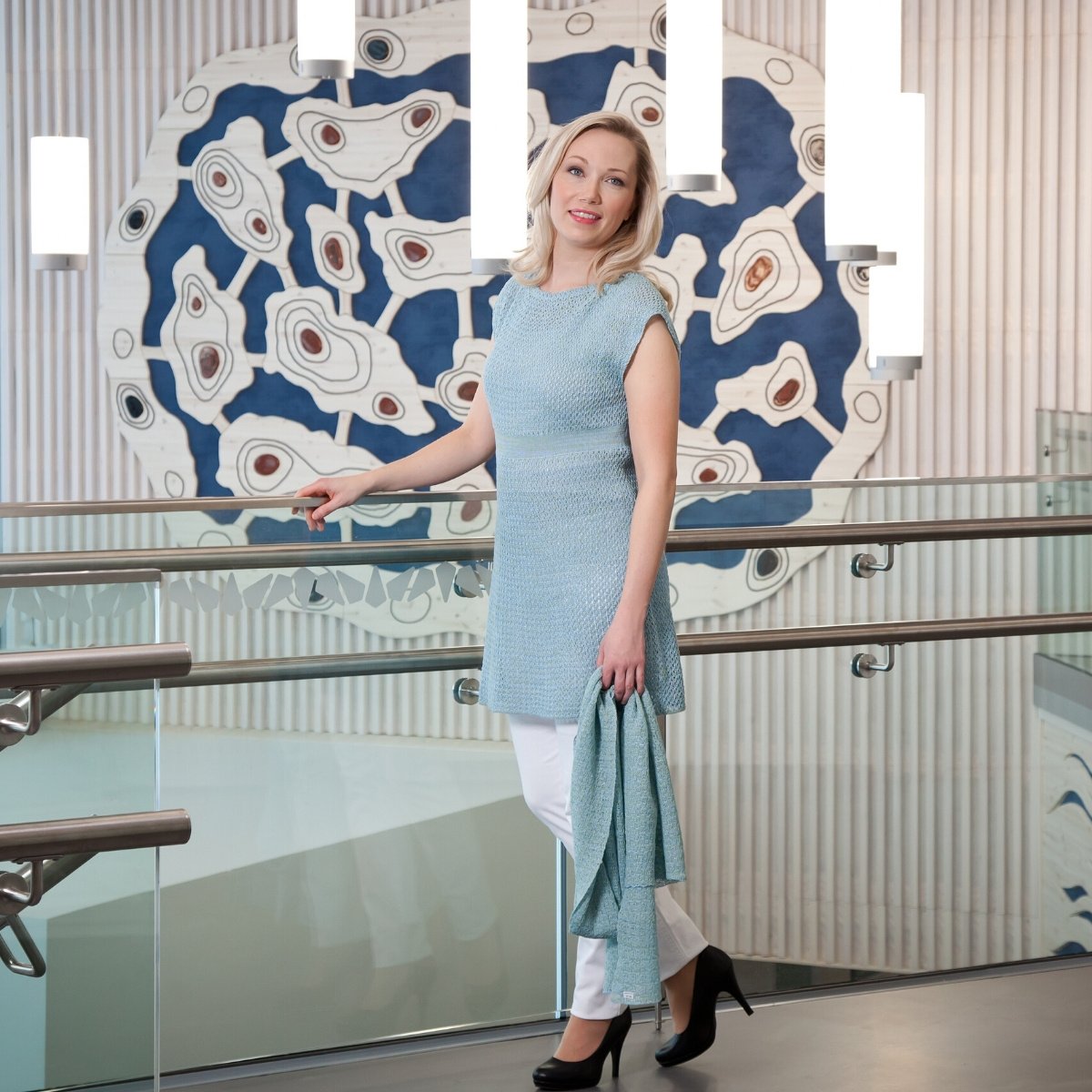 Keiju pellavaneuletunika 20016 old blue